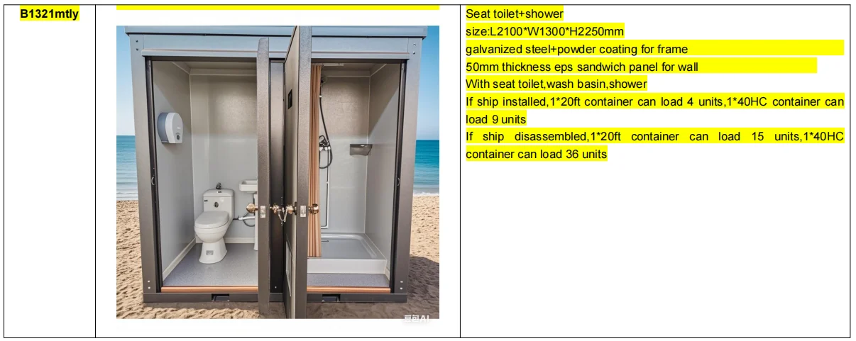 Double Mobile Toilet